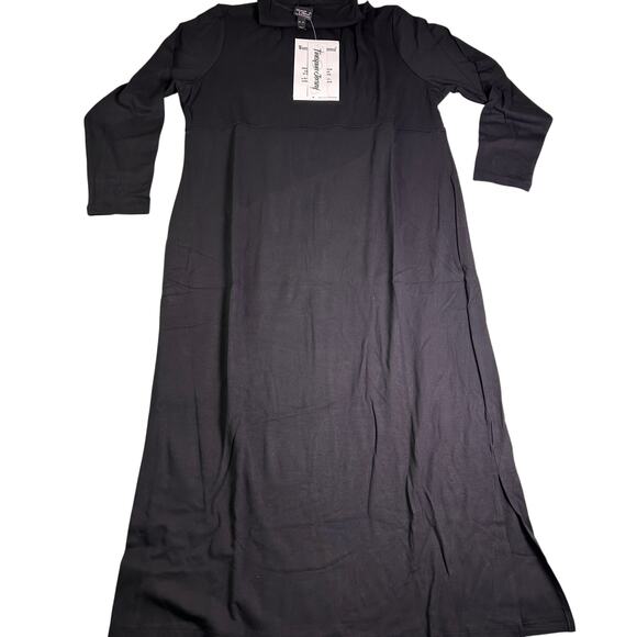 NWT Women with Control LBD Womens XL Finespun Jersey Tummy Control Midi Dress - Picture 2 of 7